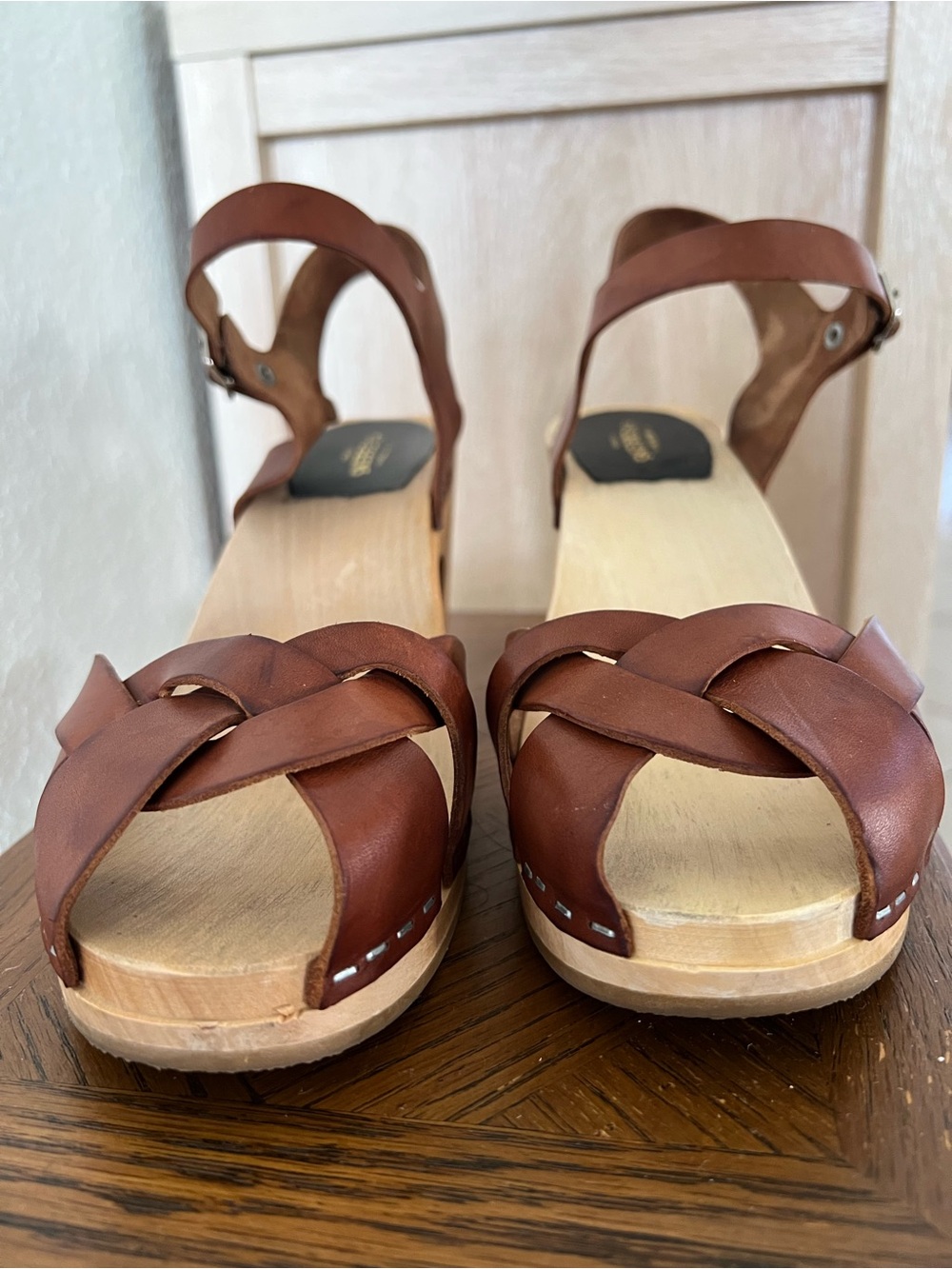 Swedish Hasbeens Kringlan Clog Sandals Anthropologie - Picture 4 of 11